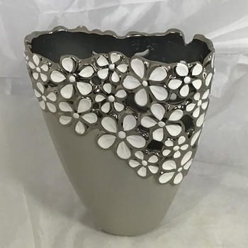 Vase Marguerites H22cm