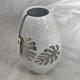 Vases Véritable Objet d'Art : Vase feuilles H26cm