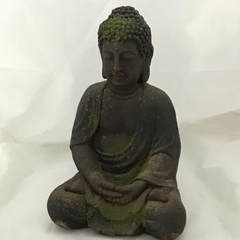 Buddha effet patiné à l'ancienne H30cm