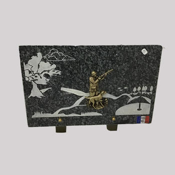 Plaque noire chasseur 158