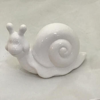 Escargot tout blanc 12cm