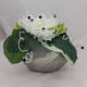 Cadeaux et objets uniques : Céramique fleurs artificielles 27cm Haut